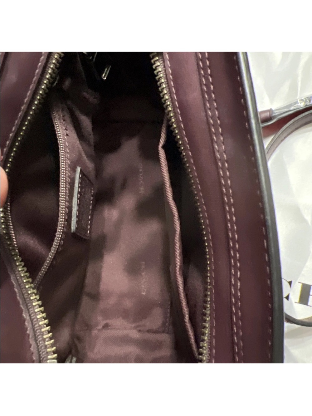 Coach 55523 Rogue 17 Tea Rose Raised Floral Applique Oxblood & Dust Bag - Picture 16 of 16
